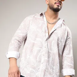 Instafab Plus Floral Printed Classic Casual Shirt-image-93
