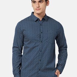 BYFORD by Pantaloons Micro Ditsy Printed Slim Fit Casual Shirt-image-20