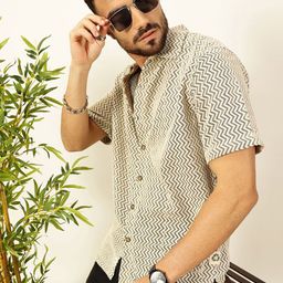 Thomas Scott Men Premium Floral Semi Sheer Printed Casual Shirt-image-53