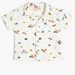 Koton Infant Boys Conversational Printed Casual Shirt-image-91