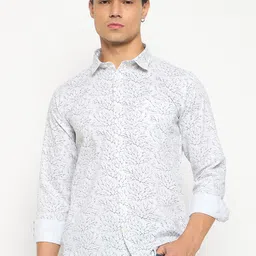 Duke Men Abstract Printed Spread Collar Casual Shirt-image-23