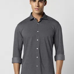 Van Heusen Sport Slim Fit Micro Ditsy Printed Pure Cotton Casual Shirt-image-27