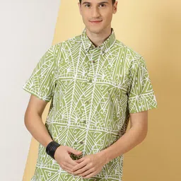 Thomas Scott Smart Slim Fit Opaque Printed Casual Shirt-image-26