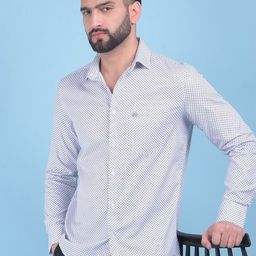 Crimsoune Club Classic Slim Fit Abstract Printed Casual Shirt-picture-23