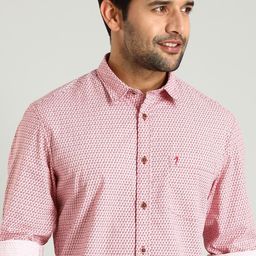Indian Terrain Classic Slim Fit Micro Ditsy Printed Cotton Casual Shirt-picture-48
