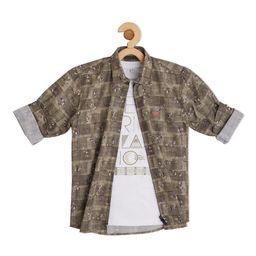 CAVIO Boys Comfort Printed Casual Cotton Shirt-image-76