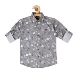 CAVIO Boys Comfort Roll-Up Sleeves Printed Casual Shirt-image-66