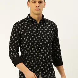 SHOWOFF Comfort Floral Printed Cotton Shirt-image-95