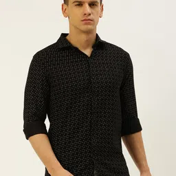 SHOWOFF Comfort Fit Micro Disty Printed Cotton Casual Shirt-picture-27