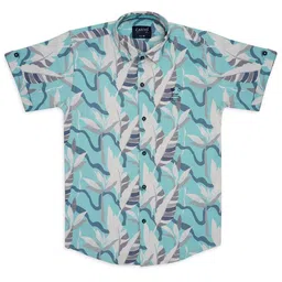 CAVIO Boys Comfort Abstract Printed Pure Cotton Casual Shirt-image-41