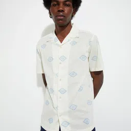 max Geometric Printed Cotton Casual Shirt-image-12