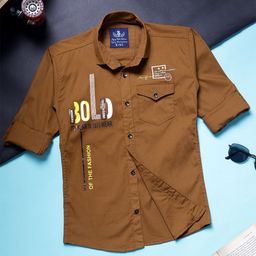 SKY HEIGHTS Boys Typography Printed Pure Cotton Casual Shirt-image-86