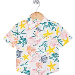 Budding Bees Boys Graphic Printed Cotton Spread Collar Opaque Casual Shirt-image-3