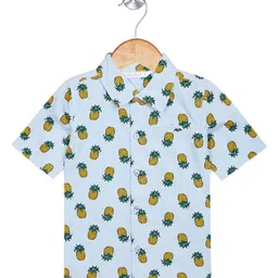 Budding Bees Boys Graphic Printed Cotton Spread Collar Opaque Casual Shirt-image-84