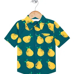 Budding Bees Boys Graphic Printed Cotton Spread Collar Opaque Casual Shirt-image-5