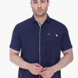 Kuons Avenue Men Smart Slim Fit Linen Cotton Casual Shirt-image-91