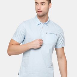 WROGN Men Blue Slim Fit Cotton Casual Shirt-image-41