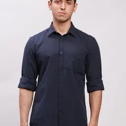 Parx Slim Fit Cotton Casual Shirt-image-93