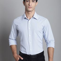 Vanguard Original Striped Pure Cotton Formal Shirt-image-96