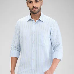 ColorPlus Men Tailored Fit Opaque Striped Casual Shirt-picture-58
