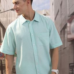 HIGHLANDER Men Drop Shoulder Boxy Oversized Fit Shirt-picture-43