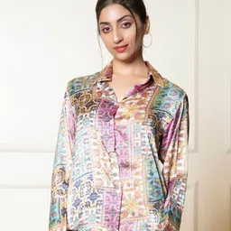 Urban Sundari Classic Floral Printed Casual Shirt-picture-47