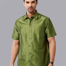 Khoday Williams Spread Collar Classic Opaque Ethnic Shirt-image-71