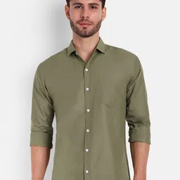 Springberry Classic Opaque Cotton Casual Shirt-image-50