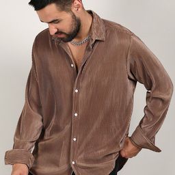 Campus Sutra Pleat-Creased Shirt-image-68