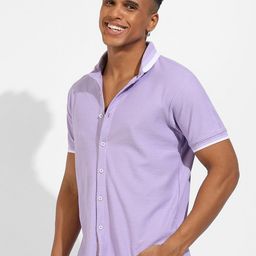 Campus Sutra Textured Classic Opaque Casual Shirt-image-23