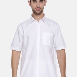 Ramraj Classic Spread Collar Casual Cotton Shirt-image-97
