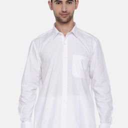 Ramraj Original Spread Collar Long Sleeves Cotton Ethnic Shirt-image-85