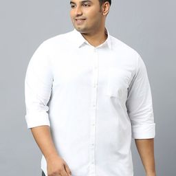 Sztori Plus Size Classic Casual Pure Cotton Shirt-24