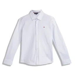 Tommy Hilfiger mandarin collar Boys Opaque Printed Cotton Casual Shirt-image-19