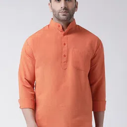 RIAG Mandarin Collar Cotton Casual Kurtas-picture-15