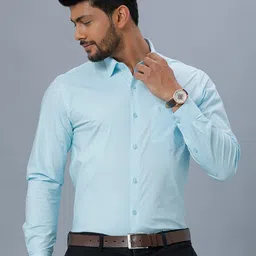Ramraj Men Cotton Long Sleeves Opaque Formal Shirt-image-21