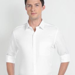 Arrow Spread Collar Pure Cotton Formal Shirt-picture-49
