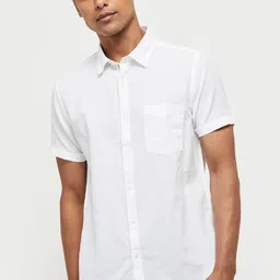max Men White Casual Shirt-image-100