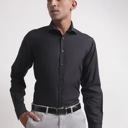Bruun & Stengade Spread Collar Cotton Slim Fit Formal Shirt-image-89