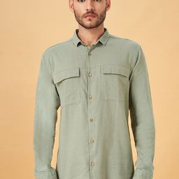 7 Alt by Pantaloons Solid Regular Fit Casual Shirt-image-41