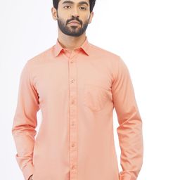 Greenfibre Spread Collar Cotton Casual Shirt-image-76