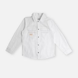 Pepe Jeans Boys Spread Collar Long Sleeves Chest Pocket Twill Cotton Casual Shirt-image-91