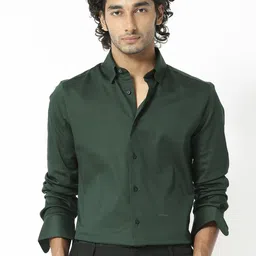 RARE RABBIT Men Holand Slim Fit Cotton Shirt-image-57