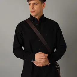Aldeno Comfort Button Down Collar Opaque Pure Cotton Casual Shirt-image-60