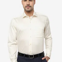 METAL Slim Fit Long Sleeves Cotton Formal Shirt-image-99