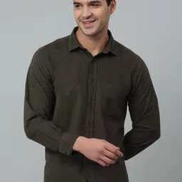 Cantabil Comfort Regular Fit Spread Collar Long Sleeves Formal Shirt-image-83