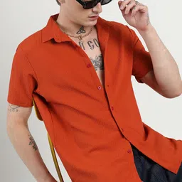 Campus Sutra Men Comfort Ruched Casual Shirt-picture-10