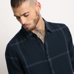 THE BEAR HOUSE Slim Fit Opaque Casual Shirt-image-44
