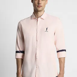 Peter England Casuals Slim Fit Opaque Casual Shirt-image-75