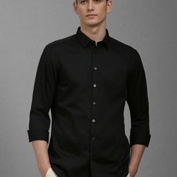 Louis Philippe Sport Men Solid Long Sleeves Pure Cotton Casual Shirt-image-45